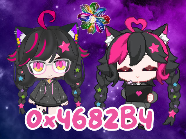 Pixel Myria & Chibi Myria!! Both are customizable models made by 0x4682B4